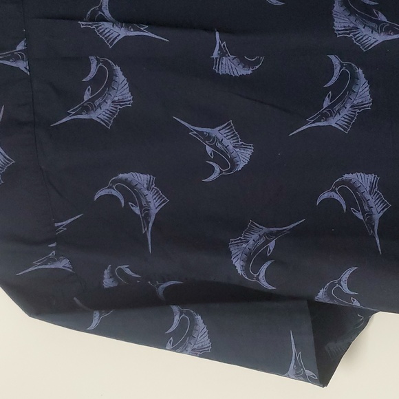 Old Navy Mens XL Chemise Classique Swordfish Navy Blue Button Down Shirt - Picture 10 of 13